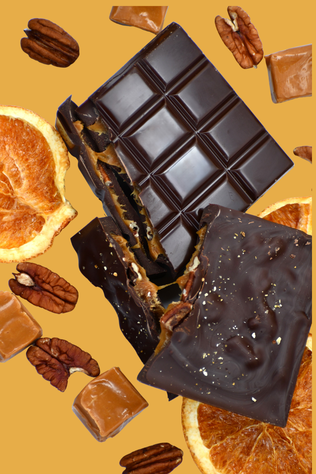Orange Caramel Pecan Bar