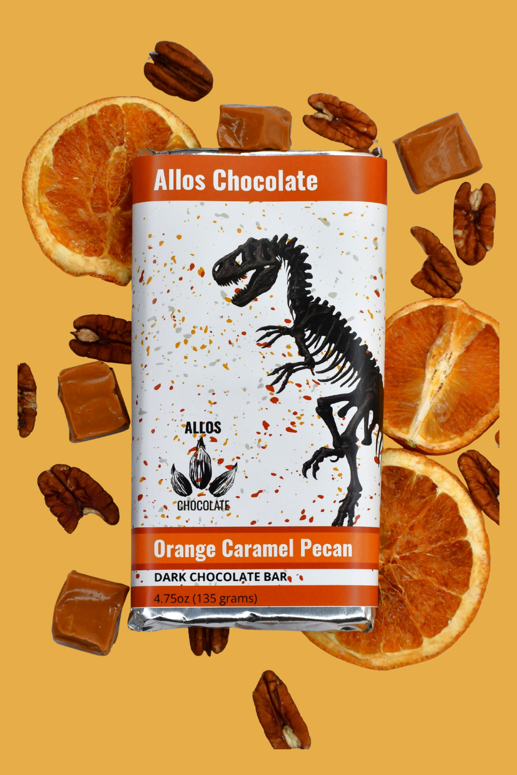 Orange Caramel Pecan Bar
